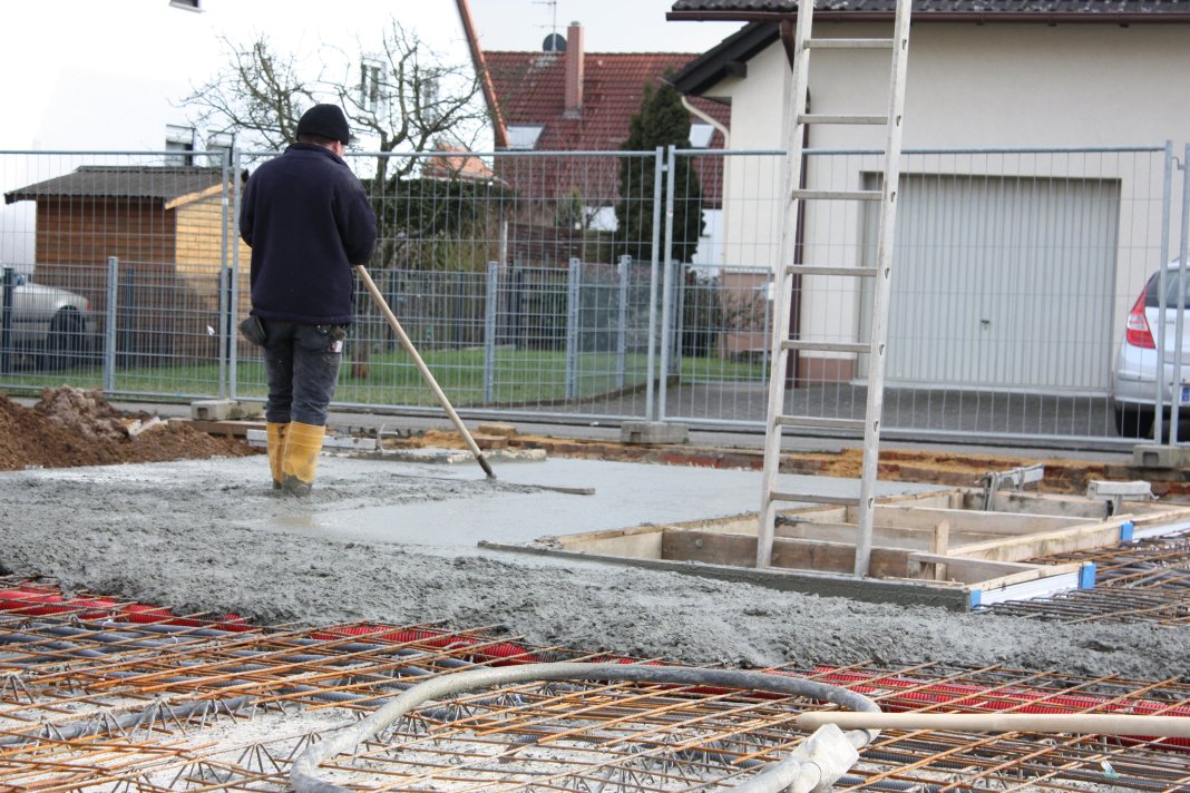 Kellerdecke Tag 5 – Betonieren